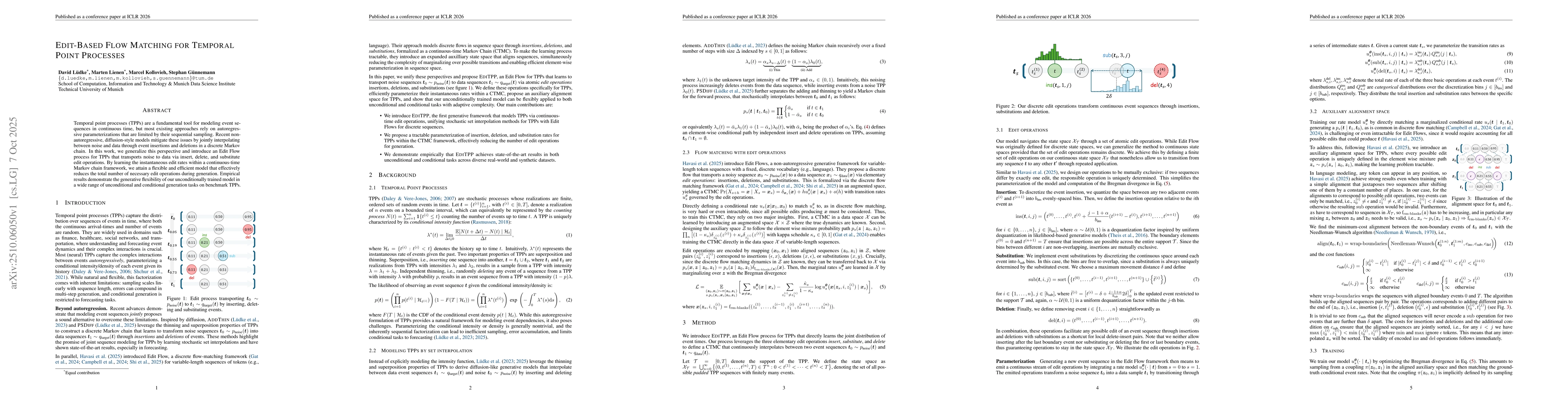 Thumbnail for Edit-Based Flow Matching for Temporal Point Processes