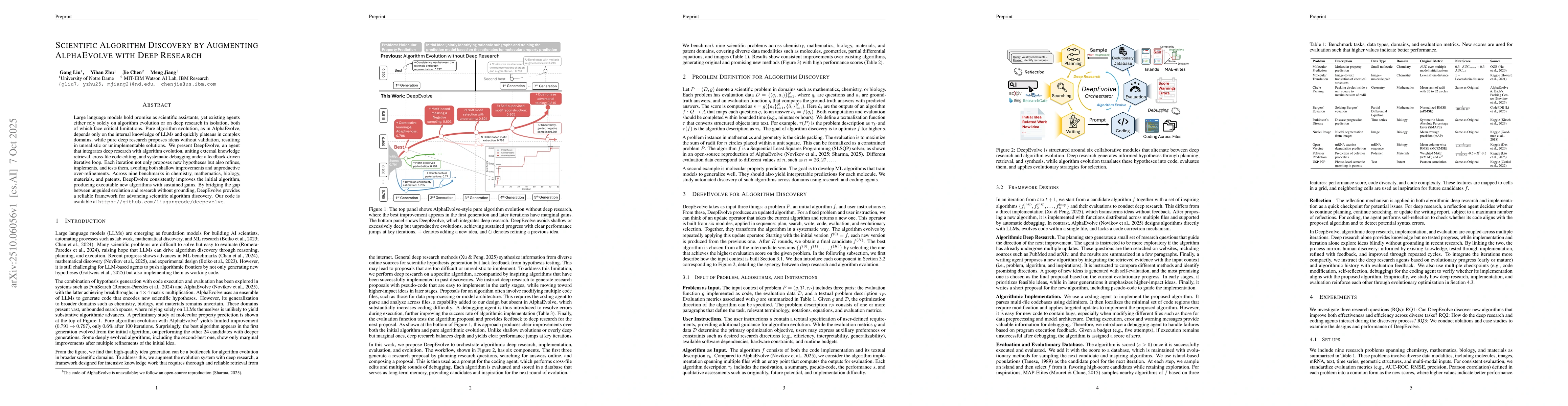 Thumbnail for Scientific Algorithm Discovery by Augmenting AlphaEvolve with Deep
  Research