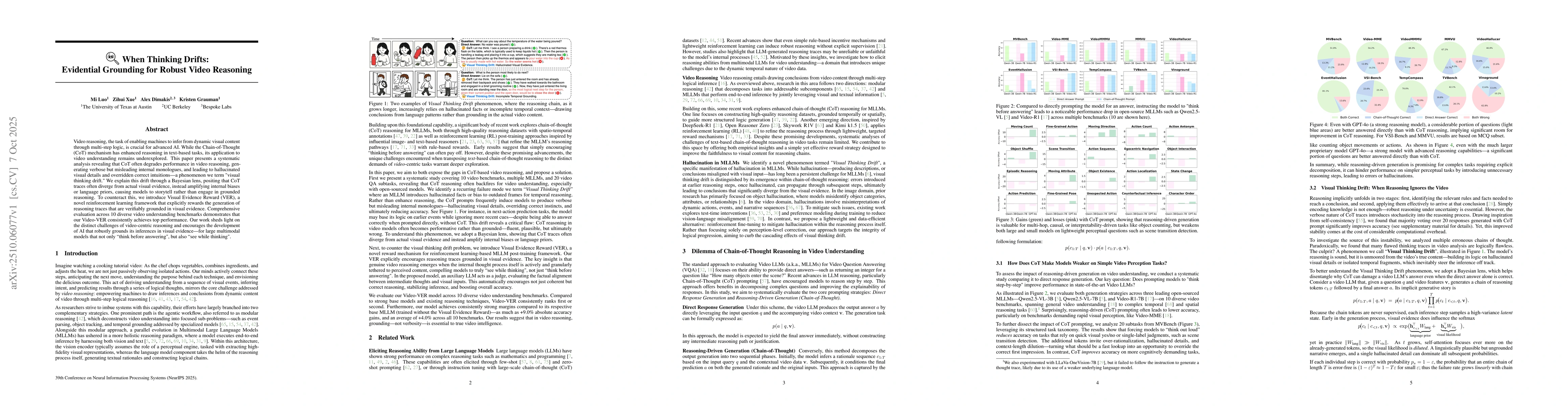 Thumbnail for When Thinking Drifts: Evidential Grounding for Robust Video Reasoning