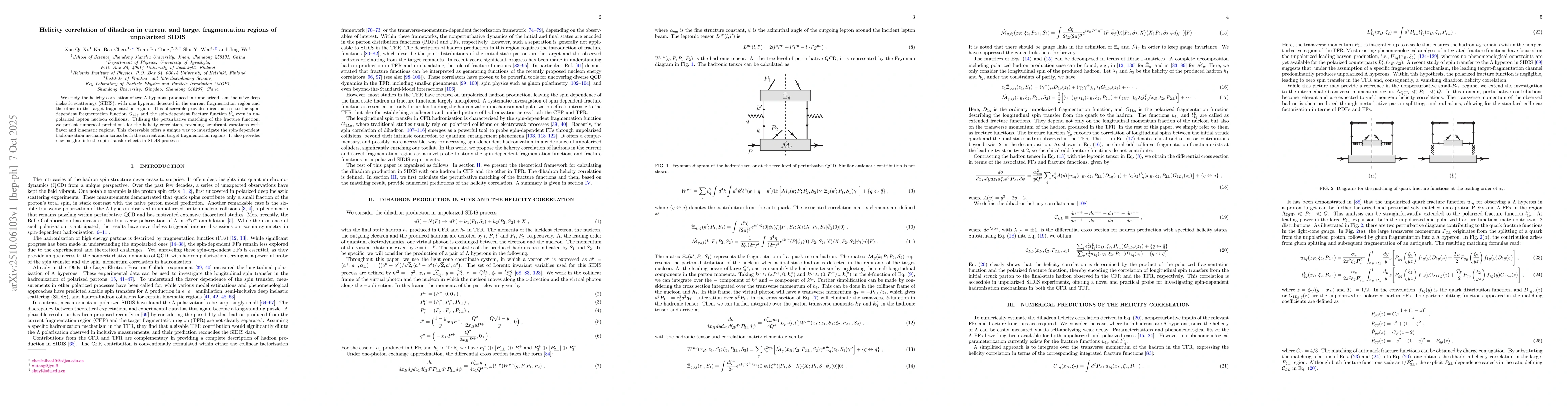 Thumbnail for Helicity correlation of dihadron in current and target fragmentation
  regions of unpolarized SIDIS