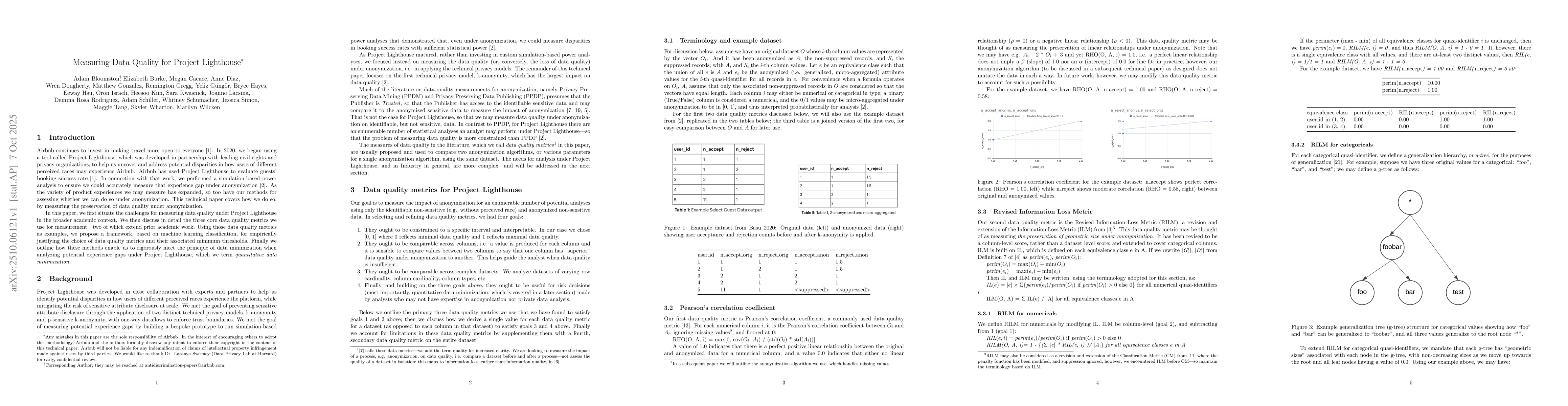Thumbnail for Measuring Data Quality for Project Lighthouse
