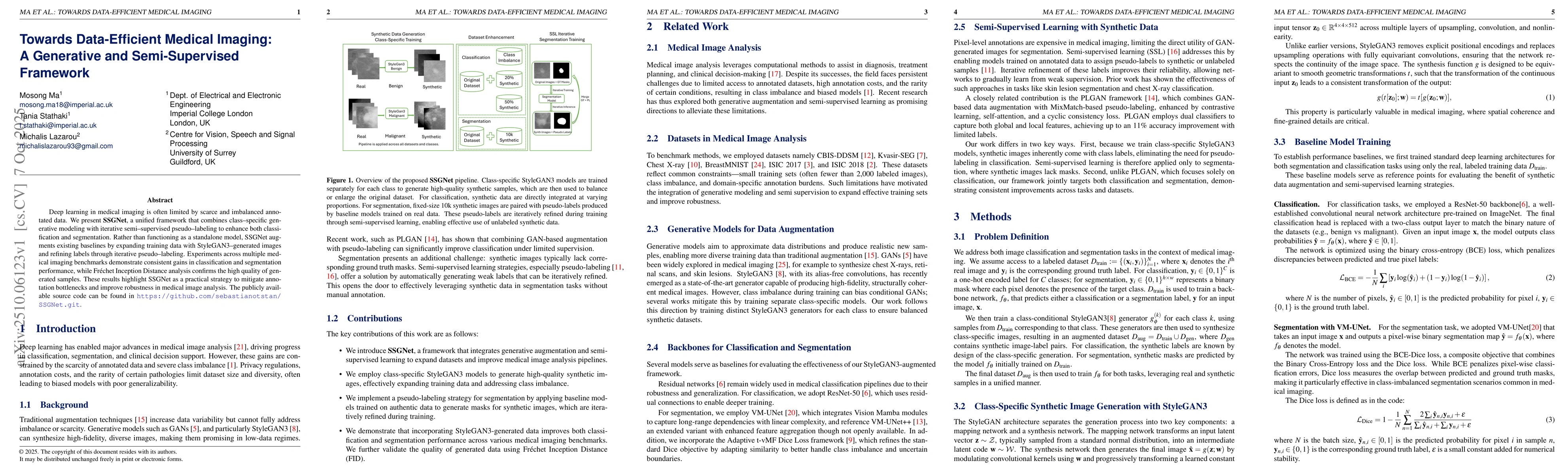 Thumbnail for Towards Data-Efficient Medical Imaging: A Generative and Semi-Supervised
  Framework