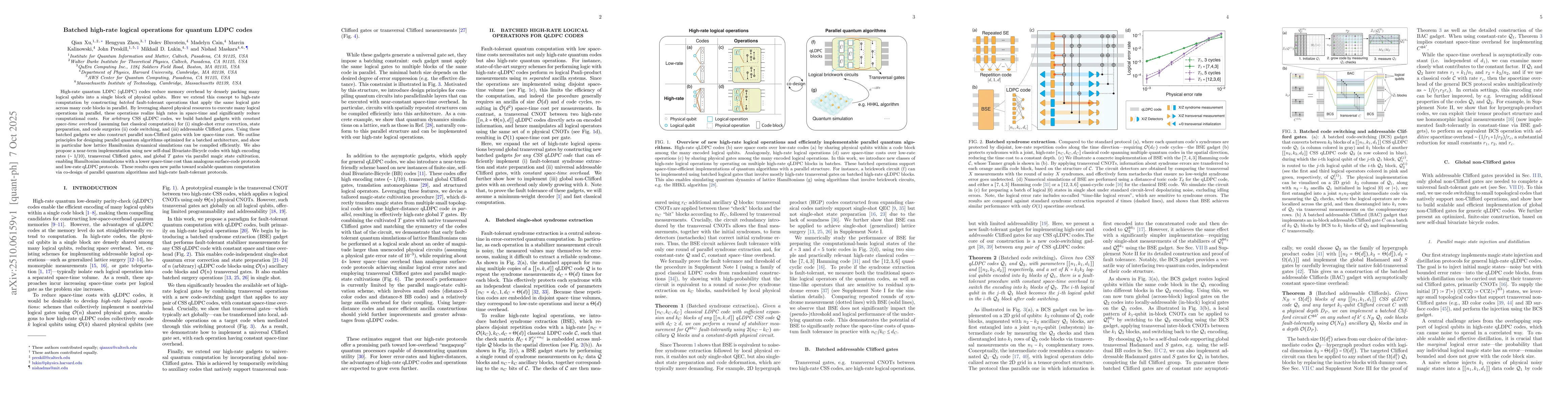 Thumbnail for Batched high-rate logical operations for quantum LDPC codes