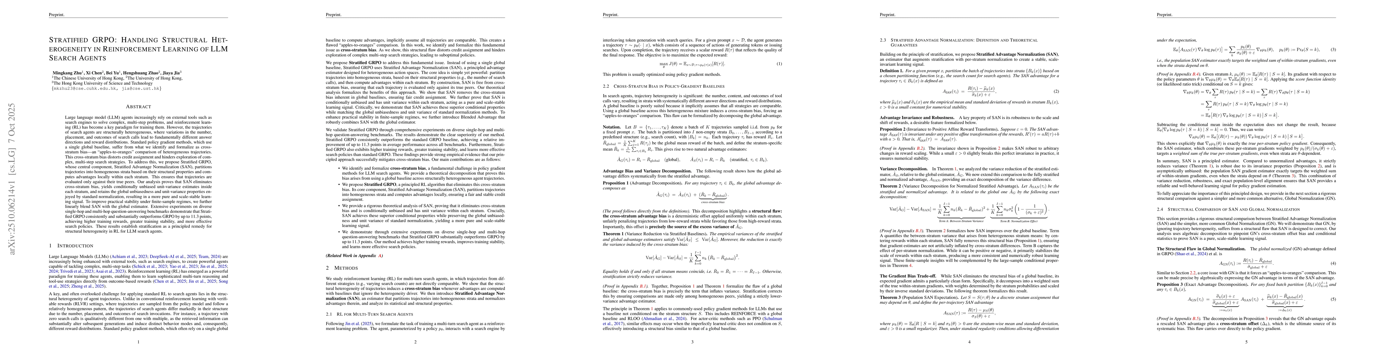Thumbnail for Stratified GRPO: Handling Structural Heterogeneity in Reinforcement
  Learning of LLM Search Agents
