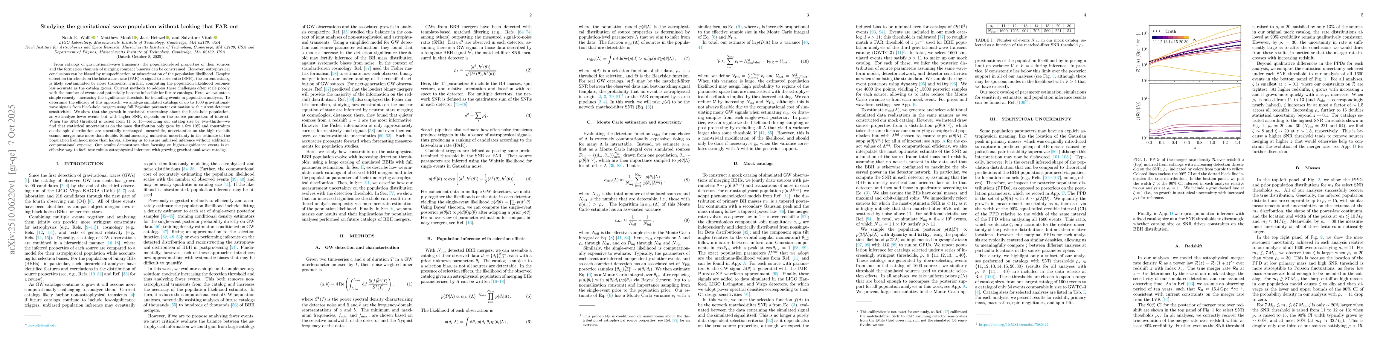 Thumbnail for Studying the gravitational-wave population without looking that FAR out