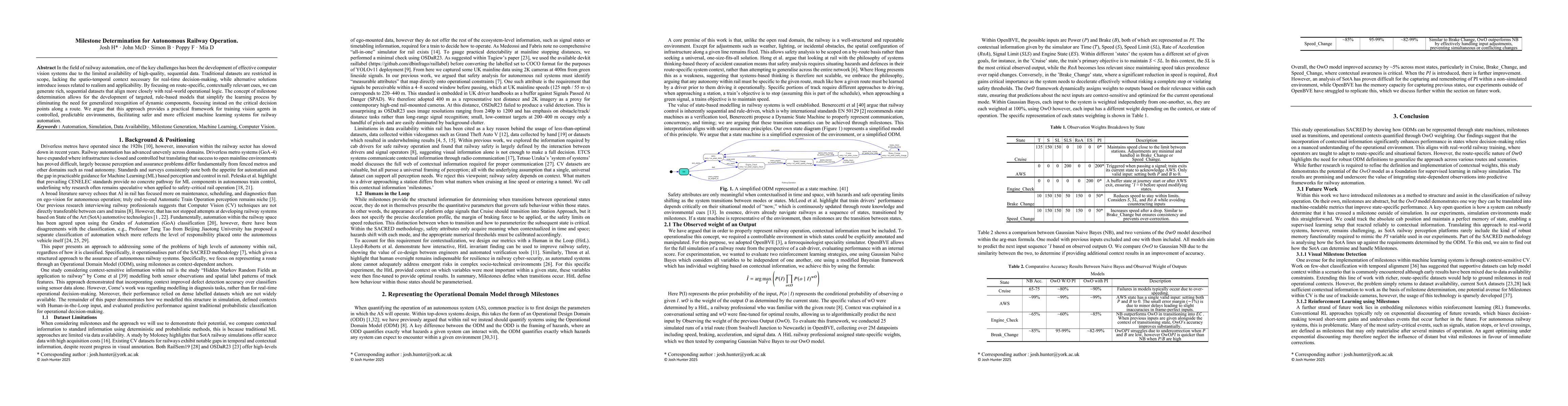 Thumbnail for Milestone Determination for Autonomous Railway Operation