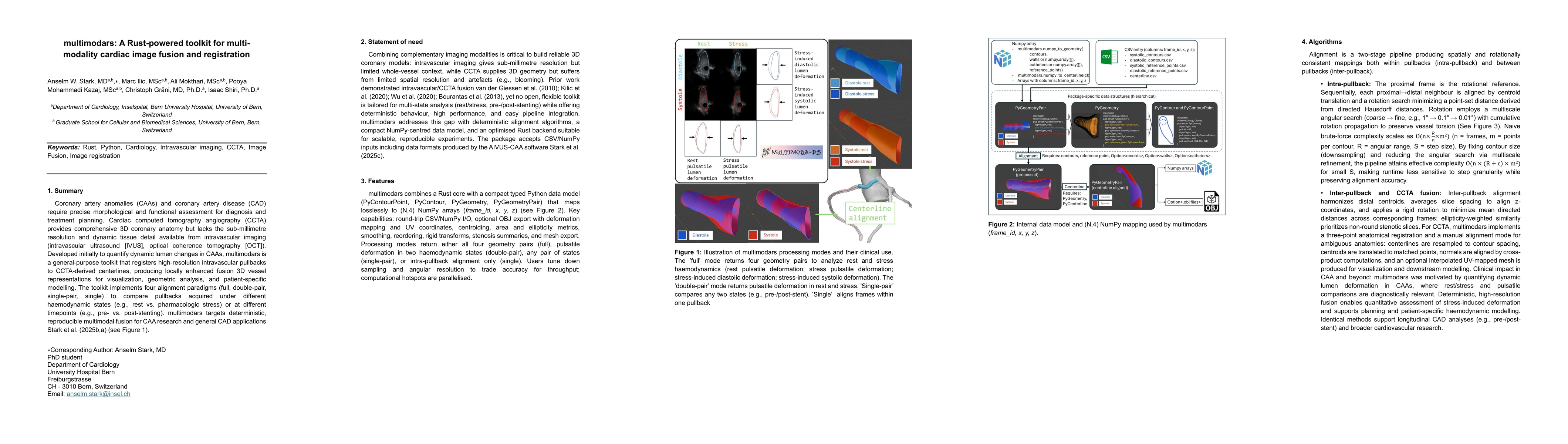 Thumbnail for multimodars: A Rust-powered toolkit for multi-modality cardiac image
  fusion and registration
