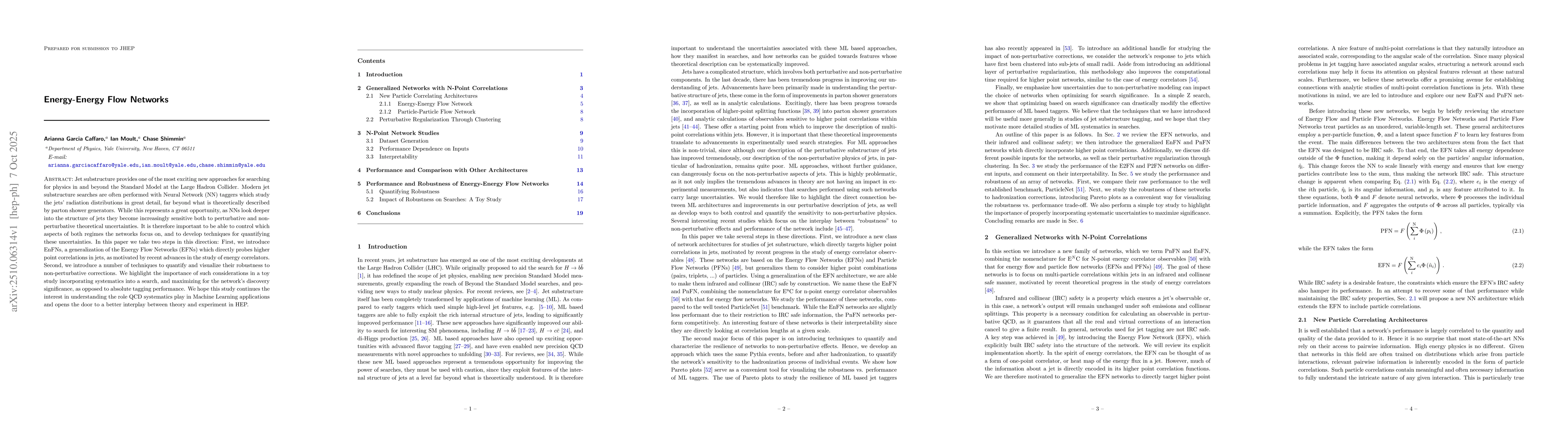 Thumbnail for Energy-Energy Flow Networks