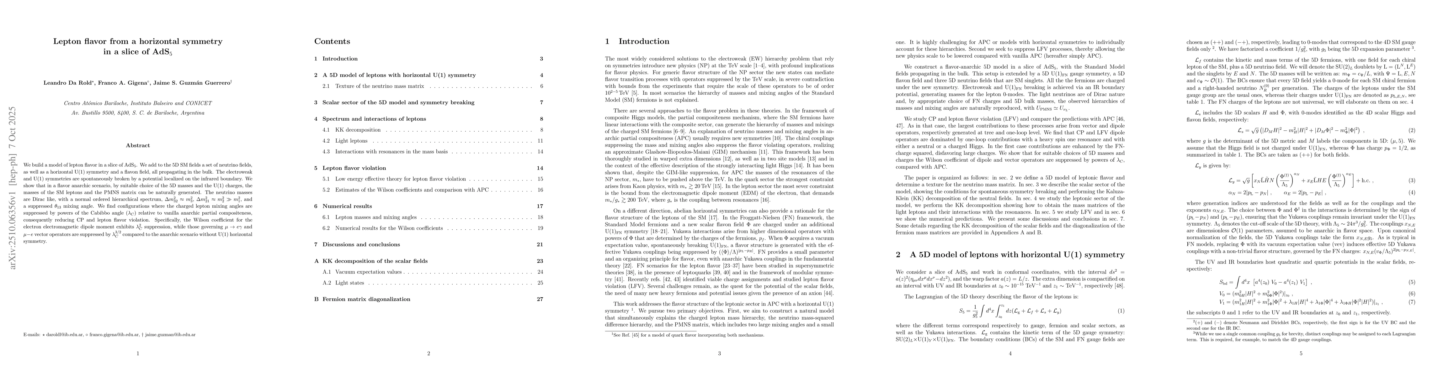 Thumbnail for Lepton flavor from a horizontal symmetry in a slice of AdS$_5$