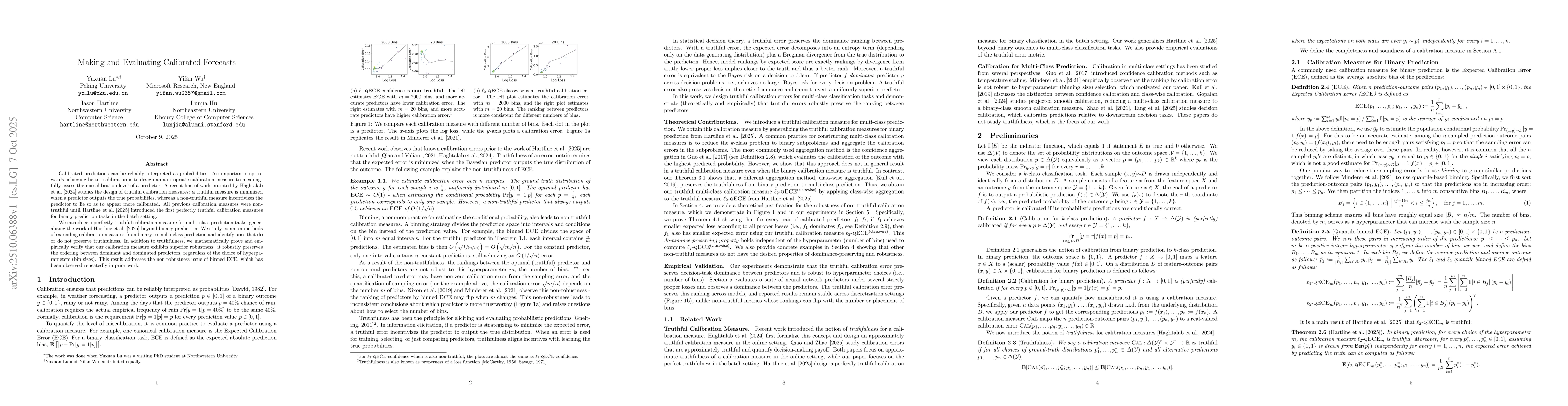 Thumbnail for Making and Evaluating Calibrated Forecasts
