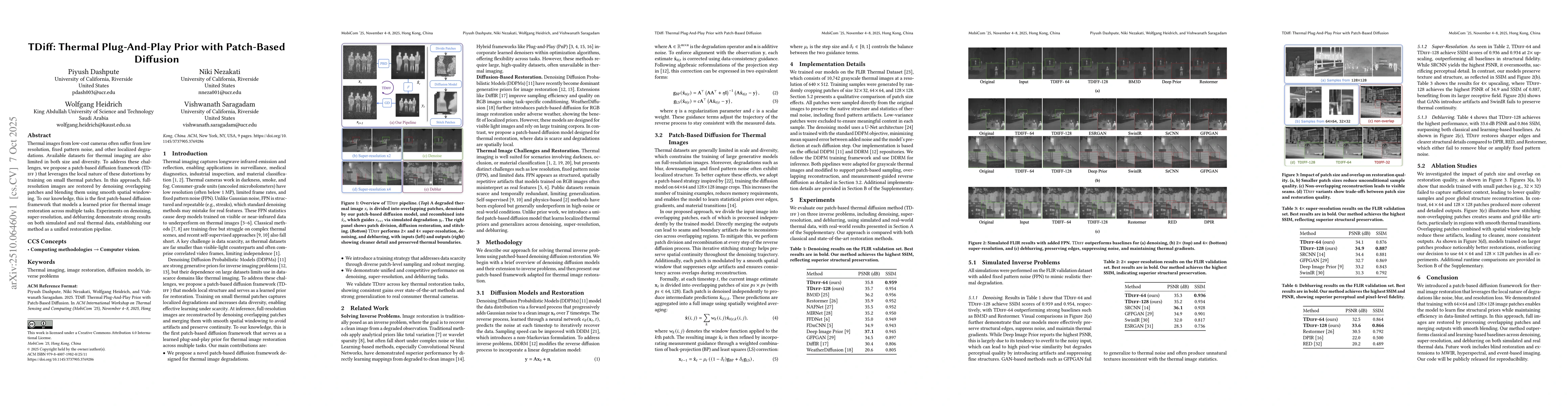 Thumbnail for TDiff: Thermal Plug-And-Play Prior with Patch-Based Diffusion