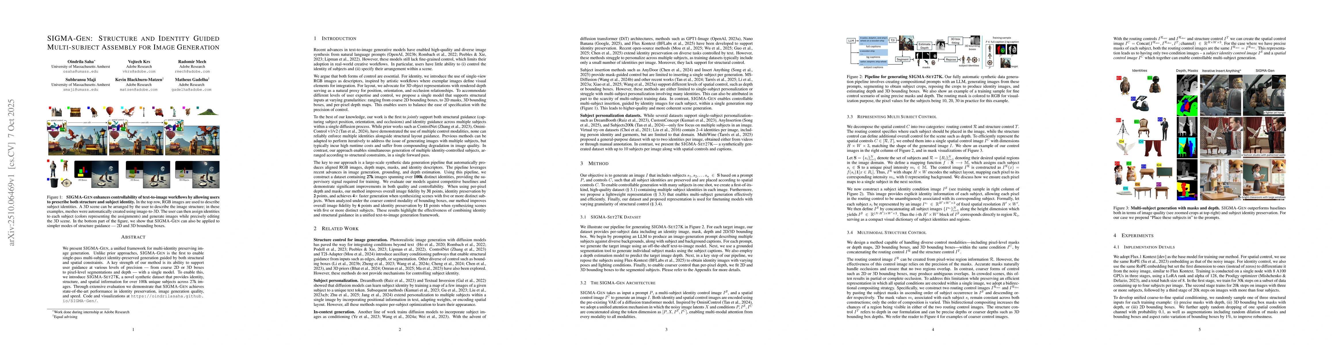 Thumbnail for SIGMA-GEN: Structure and Identity Guided Multi-subject Assembly for
  Image Generation