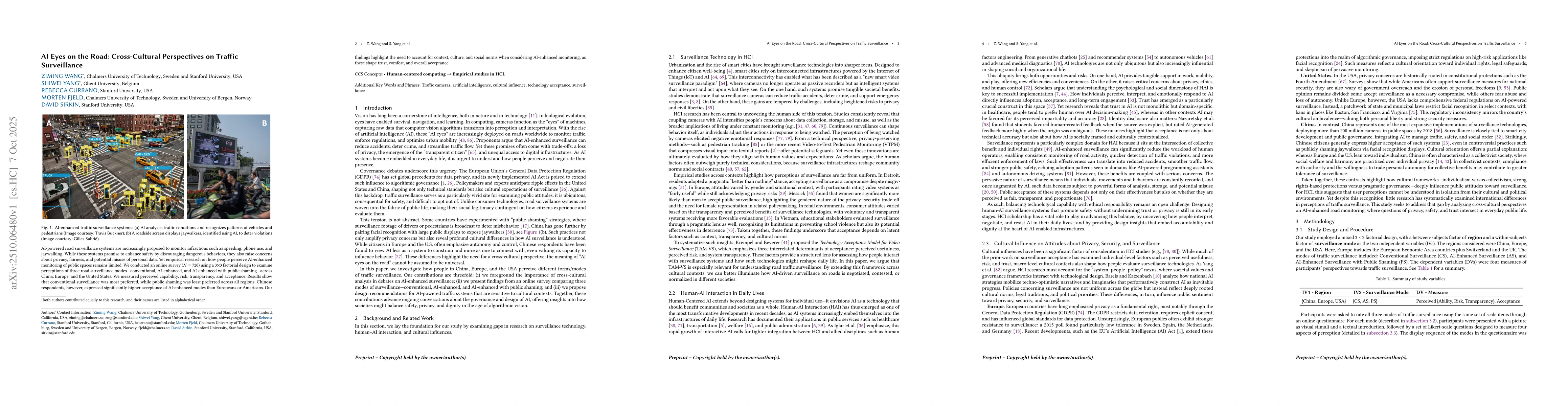 Thumbnail for AI Eyes on the Road: Cross-Cultural Perspectives on Traffic Surveillance