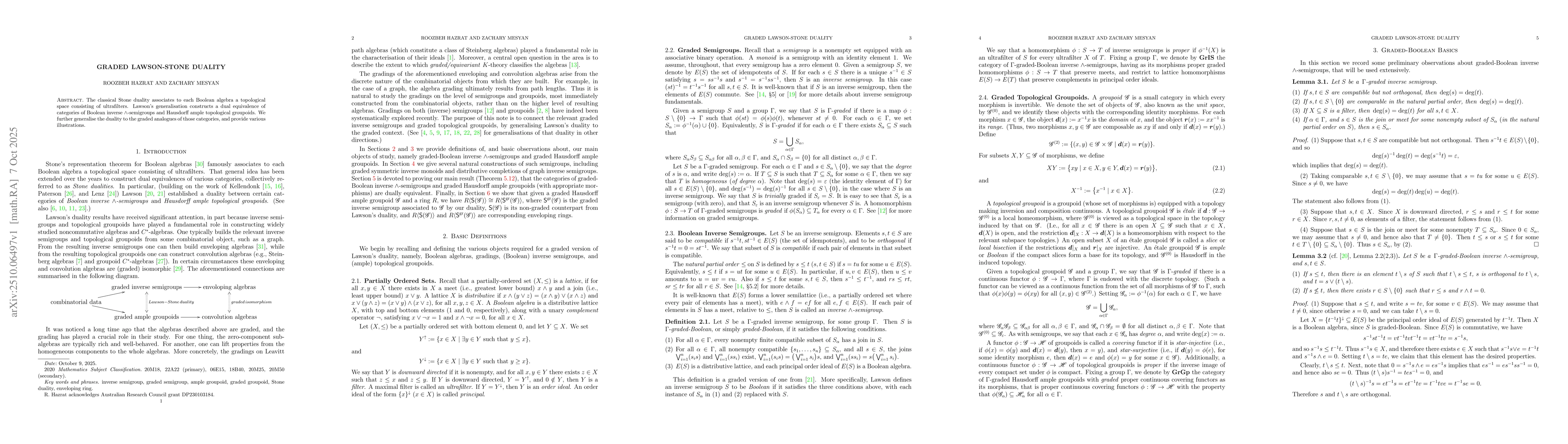 Thumbnail for Graded Lawson-Stone Duality