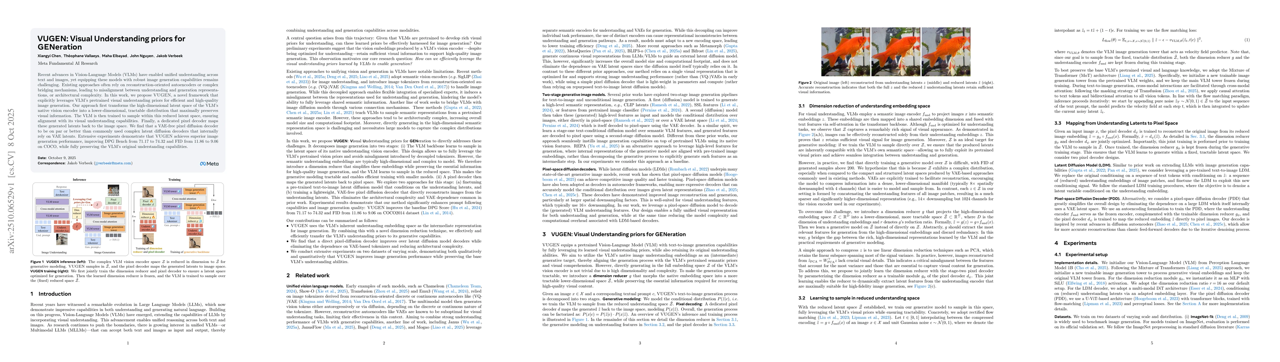 Thumbnail for VUGEN: Visual Understanding priors for GENeration