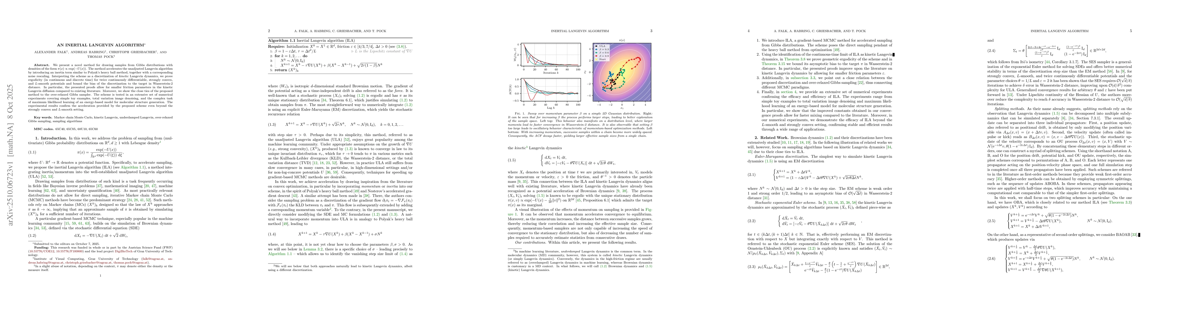 Thumbnail for An Inertial Langevin Algorithm