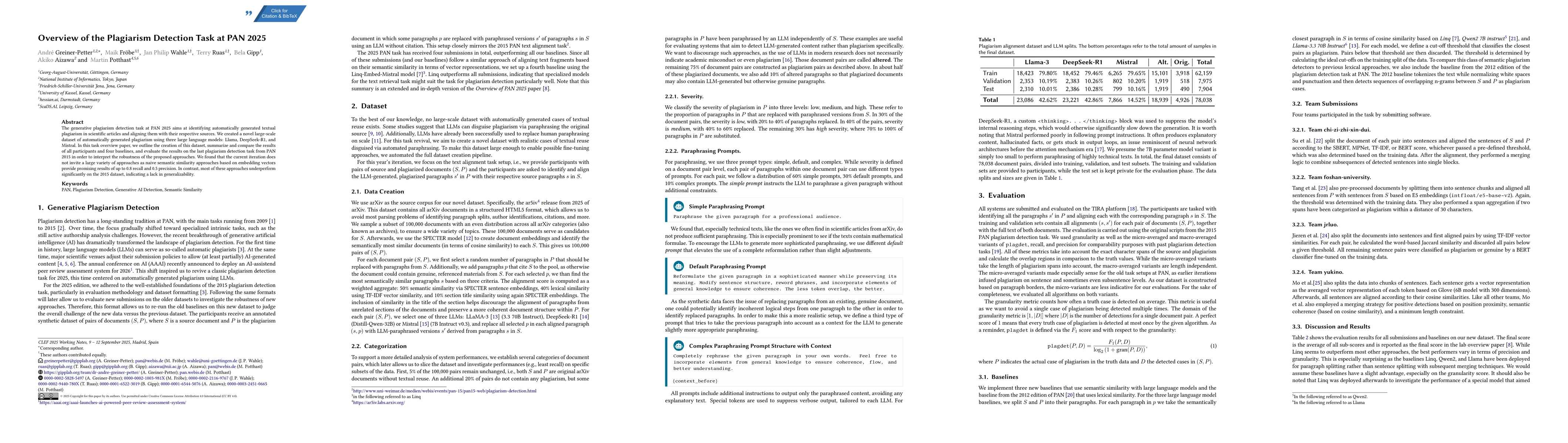 Thumbnail for Overview of the Plagiarism Detection Task at PAN 2025