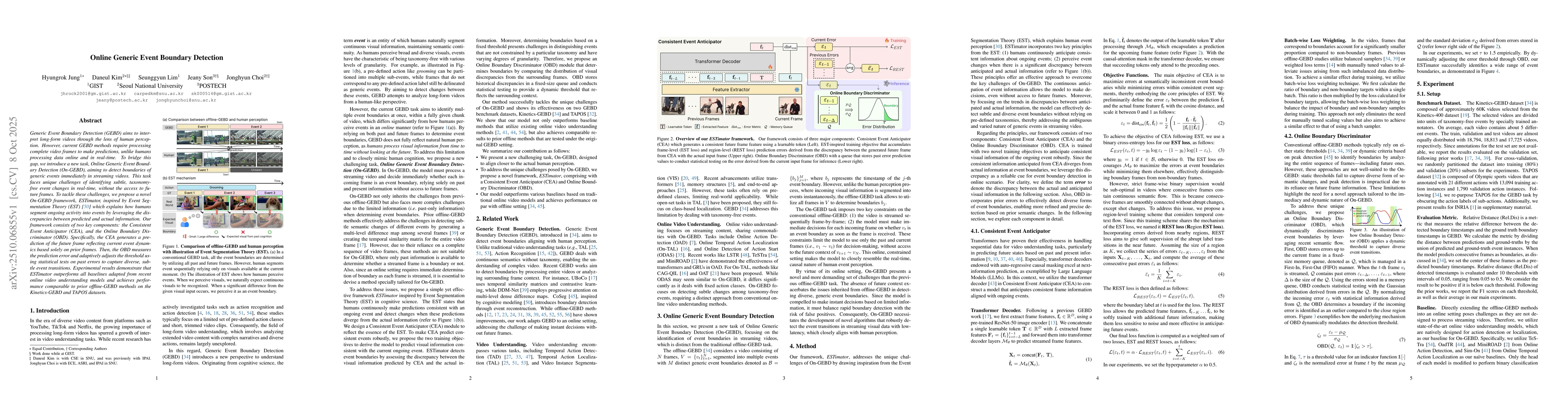 Thumbnail for Online Generic Event Boundary Detection