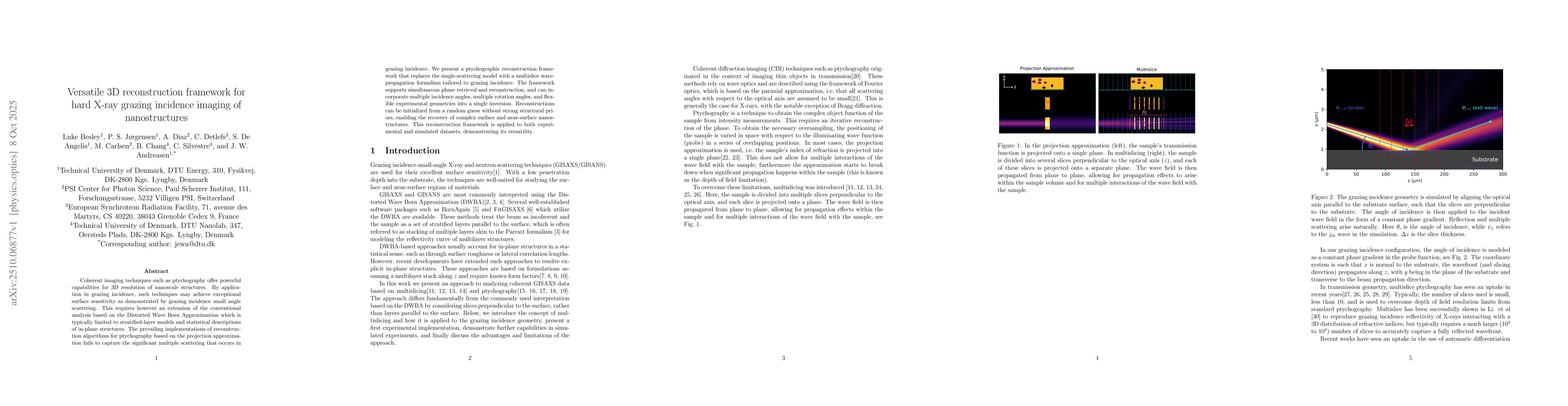 Thumbnail for Versatile 3D reconstruction framework for hard X-ray grazing incidence
  imaging of nanostructures
