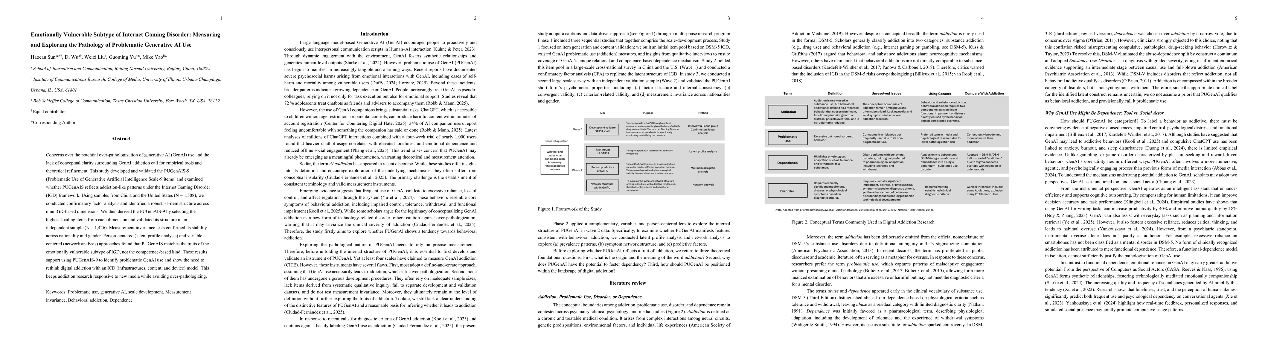 Thumbnail for Emotionally Vulnerable Subtype of Internet Gaming Disorder: Measuring
  and Exploring the Pathology of Problematic Generative AI Use