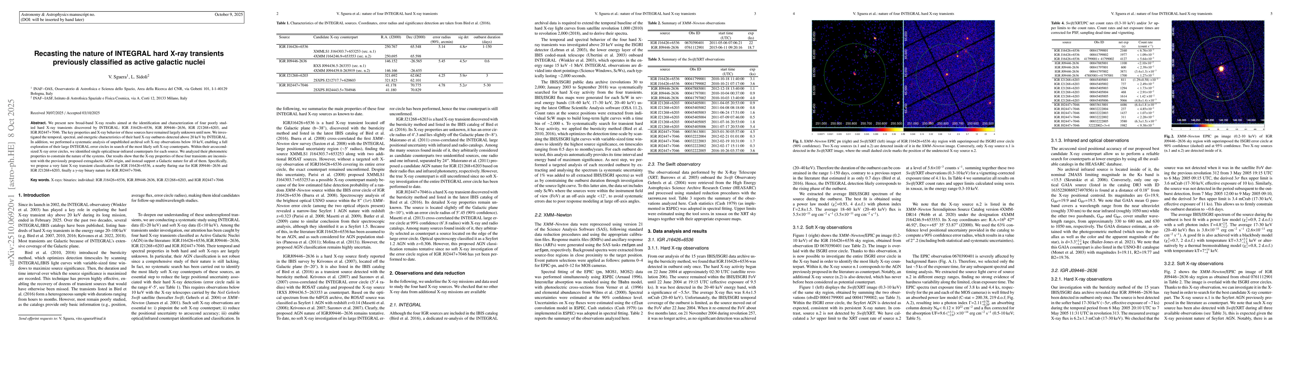 Thumbnail for Recasting the nature of INTEGRAL hard X-ray transients previously
  classified as active galactic nuclei