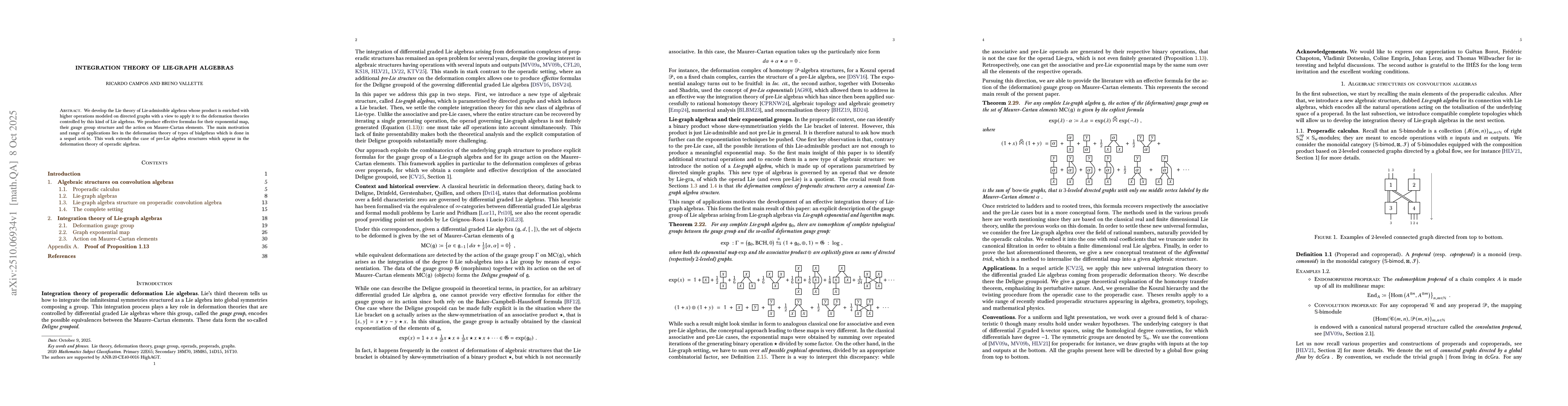Thumbnail for Integration theory of Lie-graph algebras