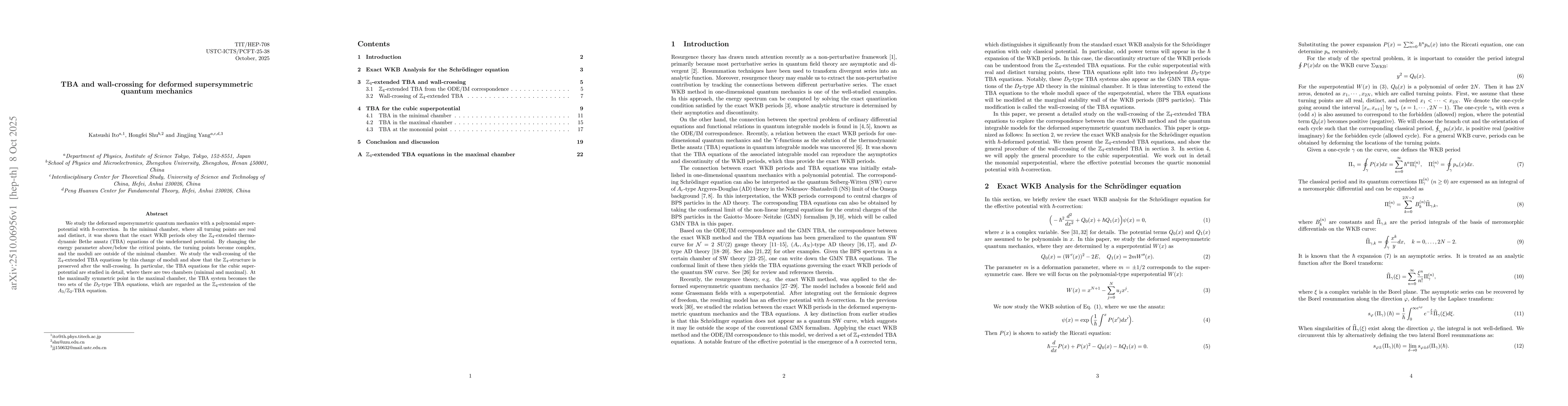 Thumbnail for TBA and wall-crossing for deformed supersymmetric quantum mechanics