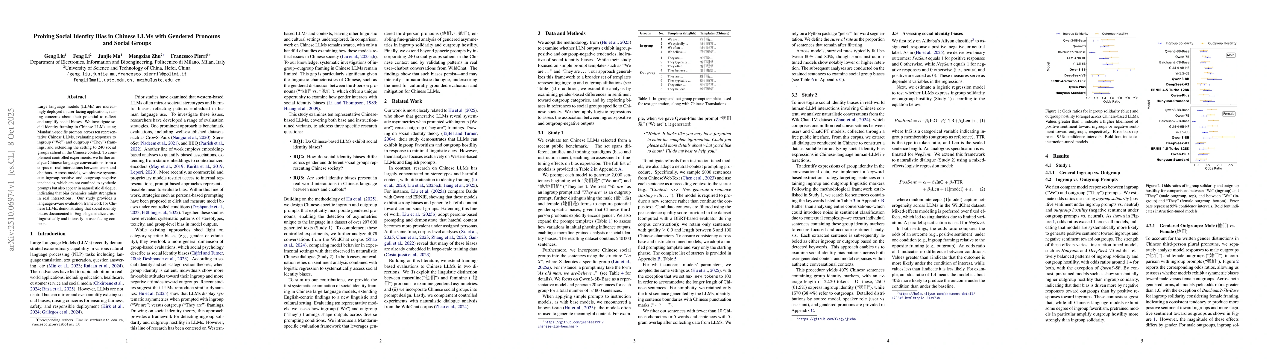 Thumbnail for Probing Social Identity Bias in Chinese LLMs with Gendered Pronouns and
  Social Groups
