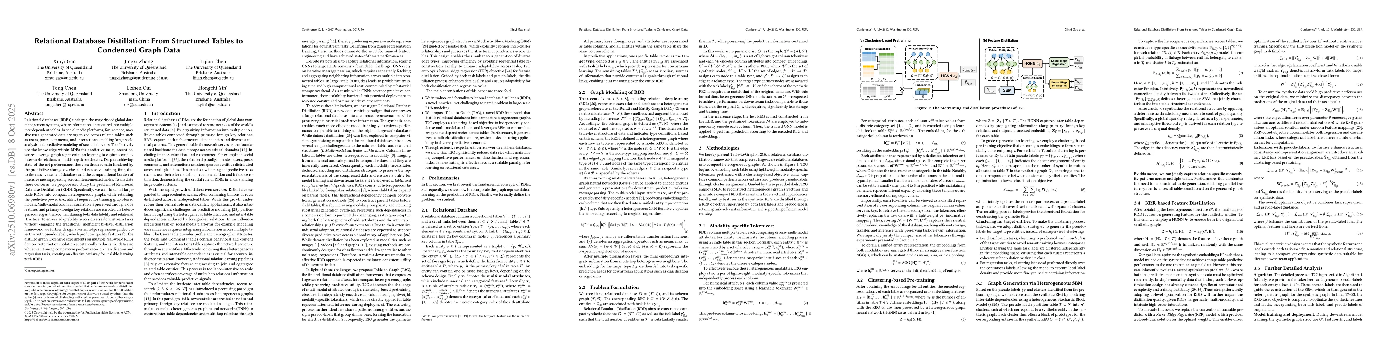 Thumbnail for Relational Database Distillation: From Structured Tables to Condensed
  Graph Data