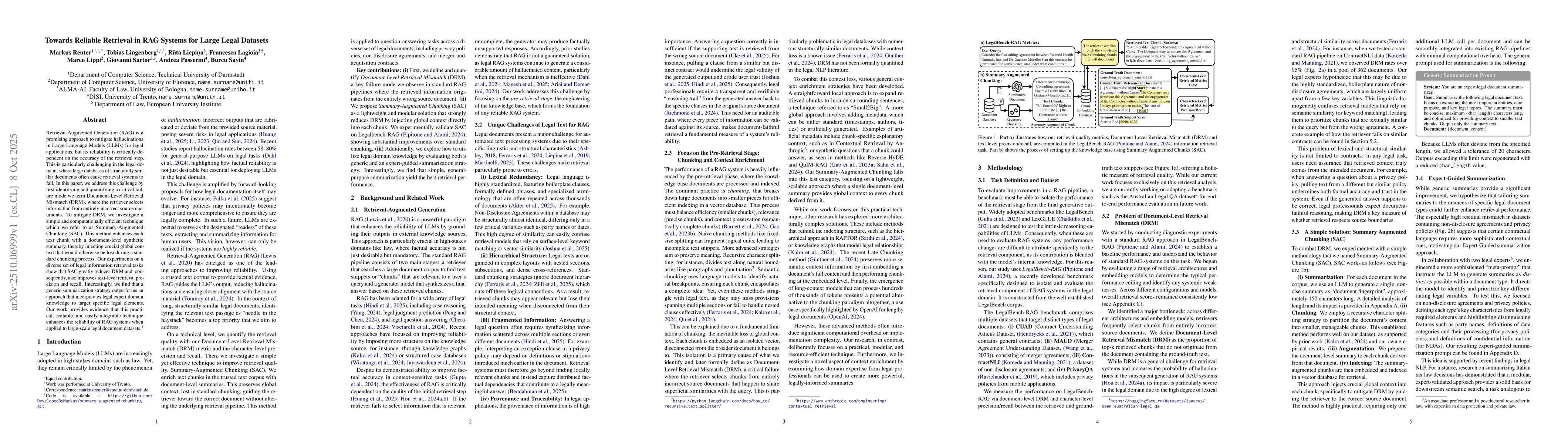 Thumbnail for Towards Reliable Retrieval in RAG Systems for Large Legal Datasets