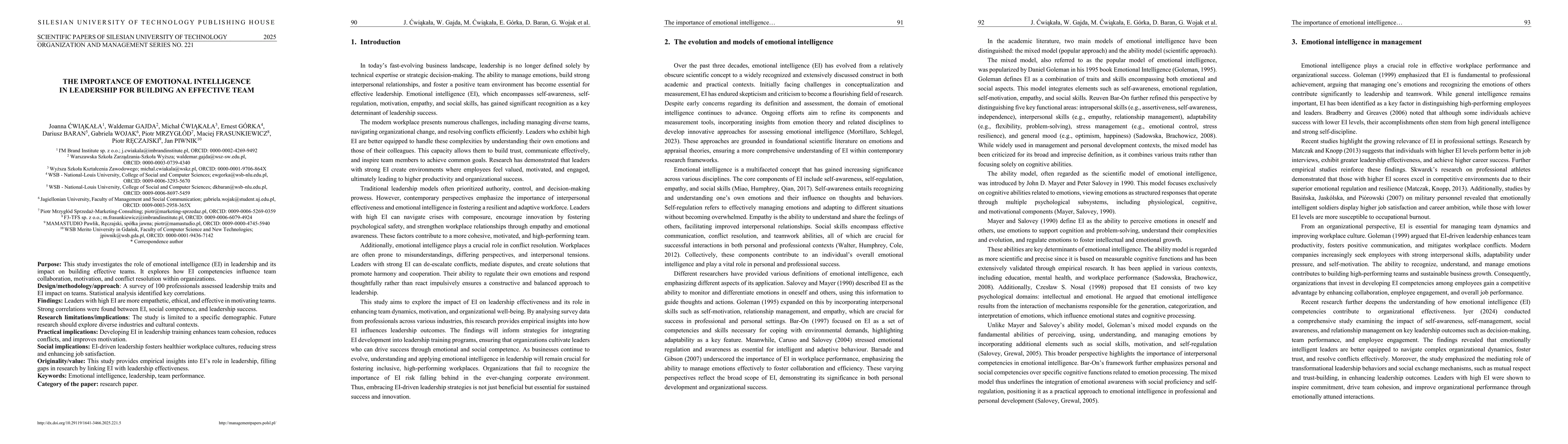 Thumbnail for The importance of emotional intelligence in leadership for building an
  effective team