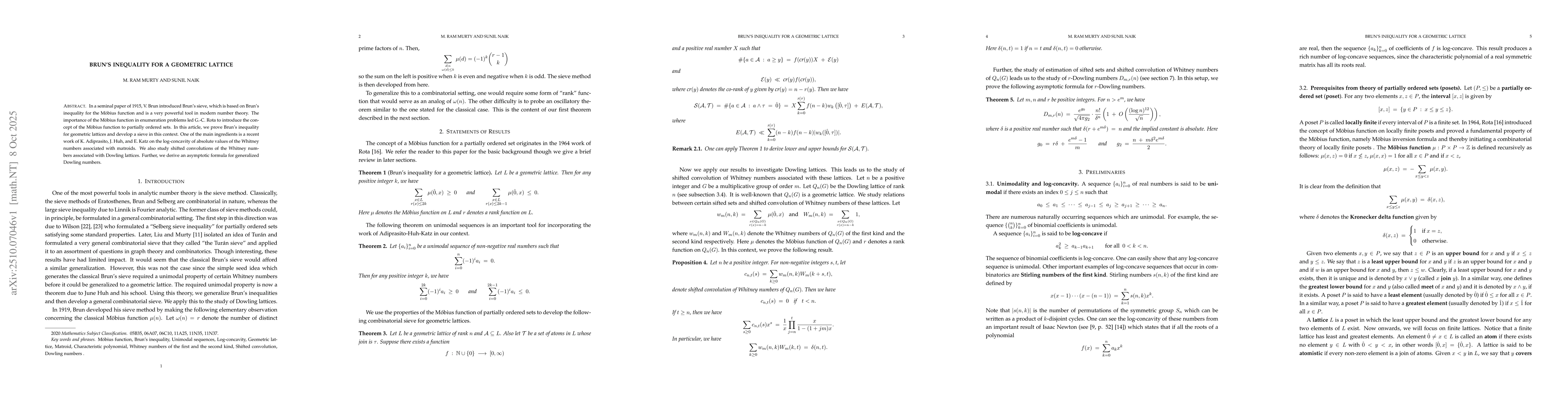 Thumbnail for Brun's inequality for a geometric lattice
