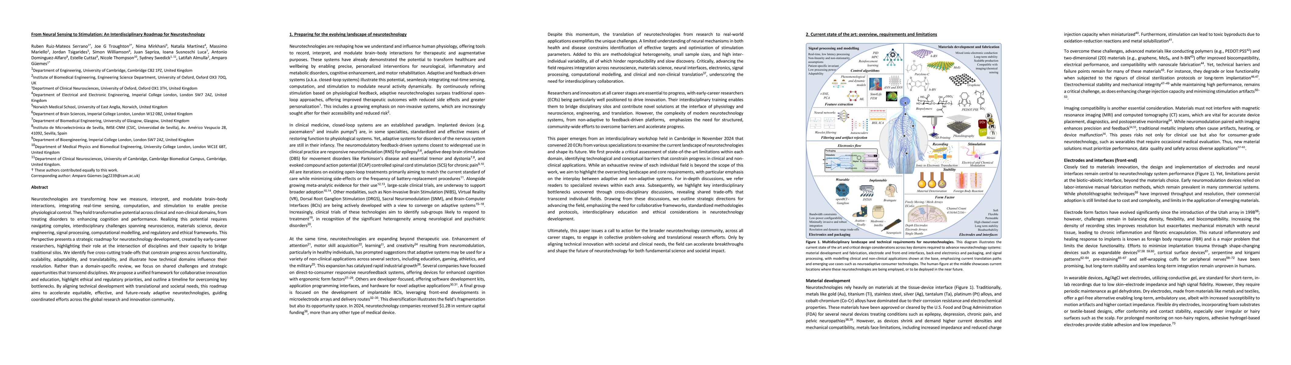 Thumbnail for From Neural Sensing to Stimulation: An Interdisciplinary Roadmap for
  Neurotechnology
