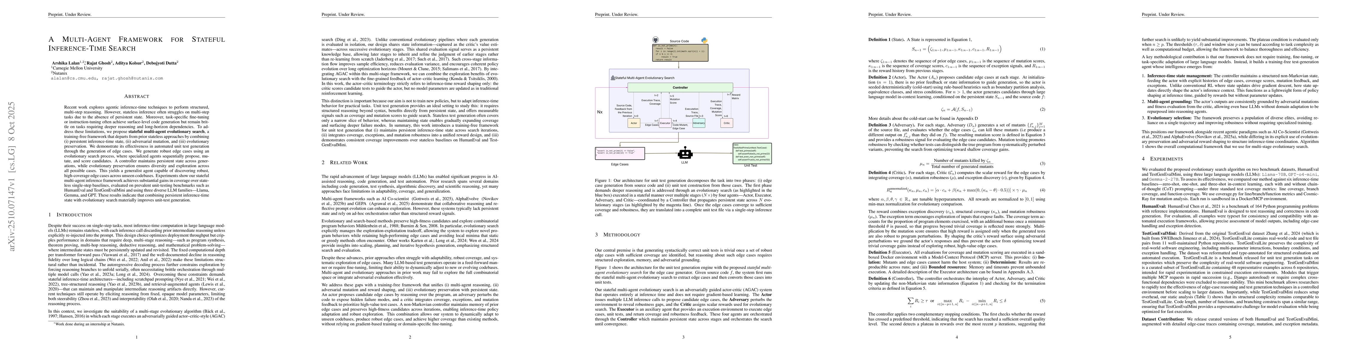 Thumbnail for A Multi-Agent Framework for Stateful Inference-Time Search