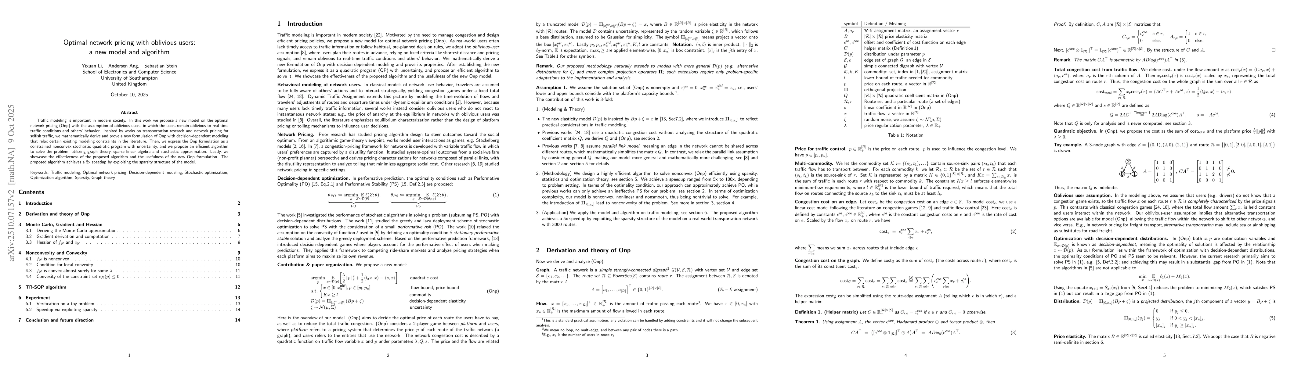 Thumbnail for Optimal network pricing with oblivious users: a new model and algorithm