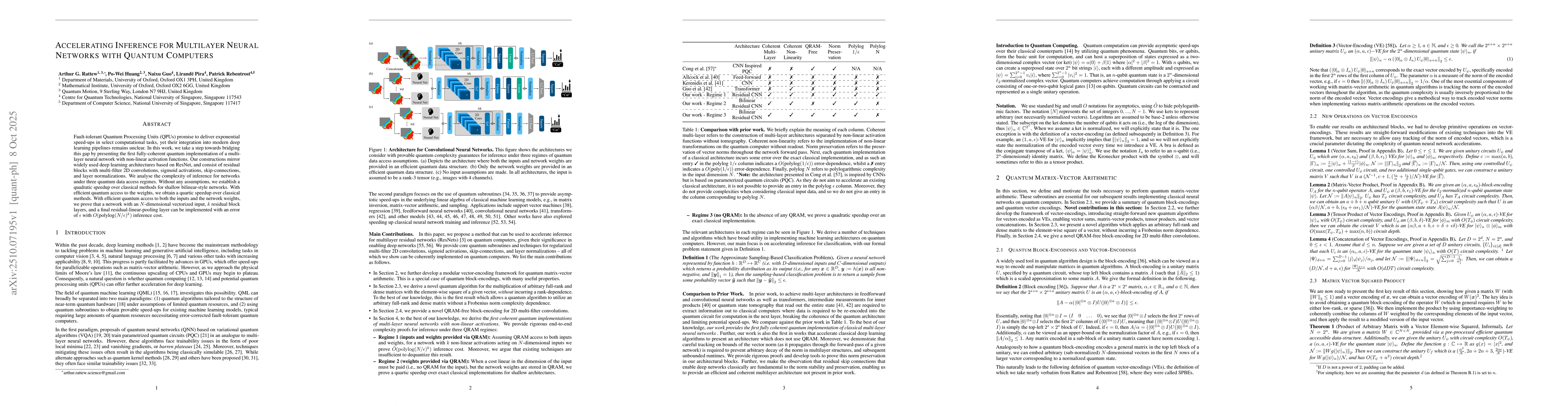 Thumbnail for Accelerating Inference for Multilayer Neural Networks with Quantum
  Computers