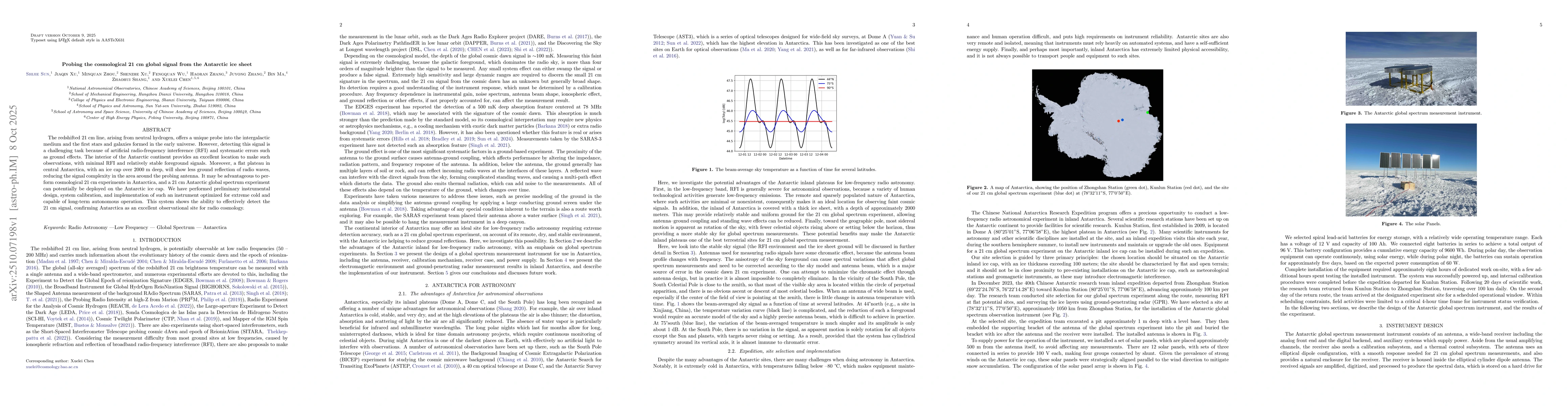 Thumbnail for Probing the cosmological 21~cm global signal from the Antarctic ice
  sheet