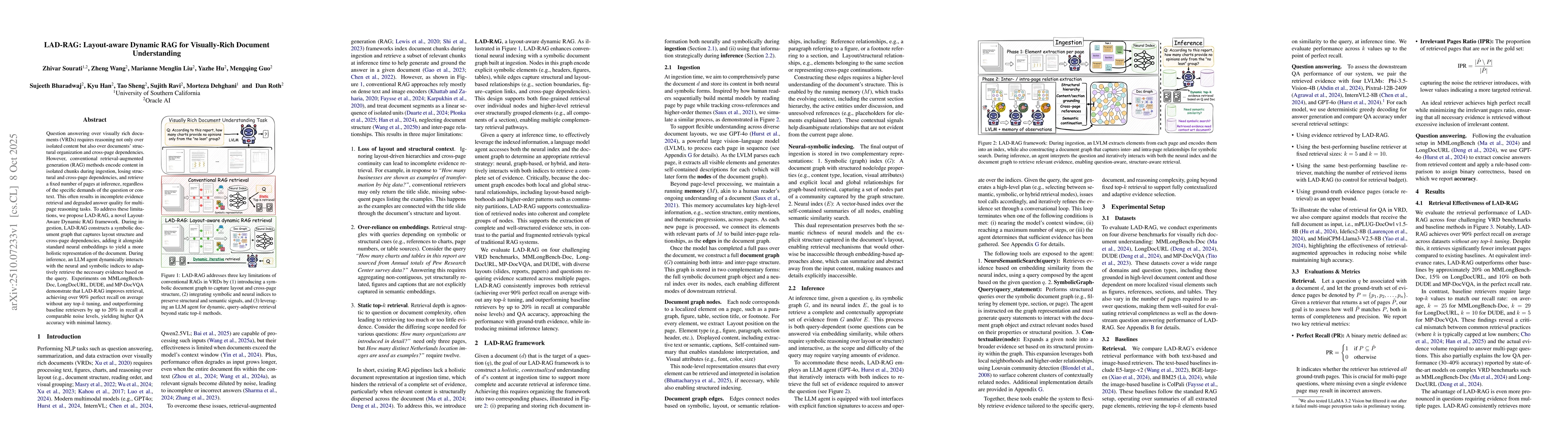 Thumbnail for LAD-RAG: Layout-aware Dynamic RAG for Visually-Rich Document
  Understanding