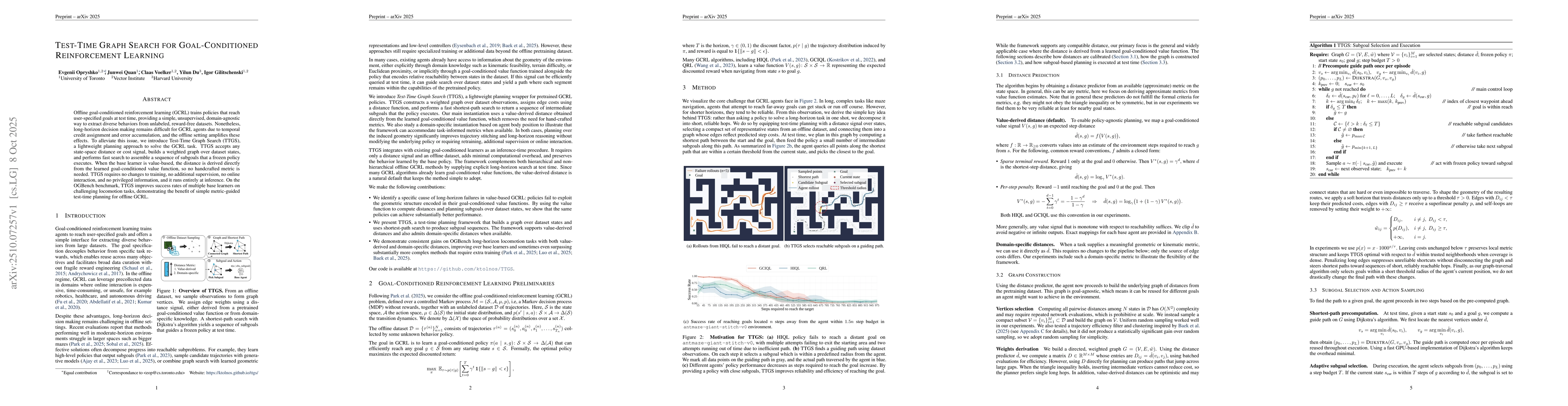Thumbnail for Test-Time Graph Search for Goal-Conditioned Reinforcement Learning