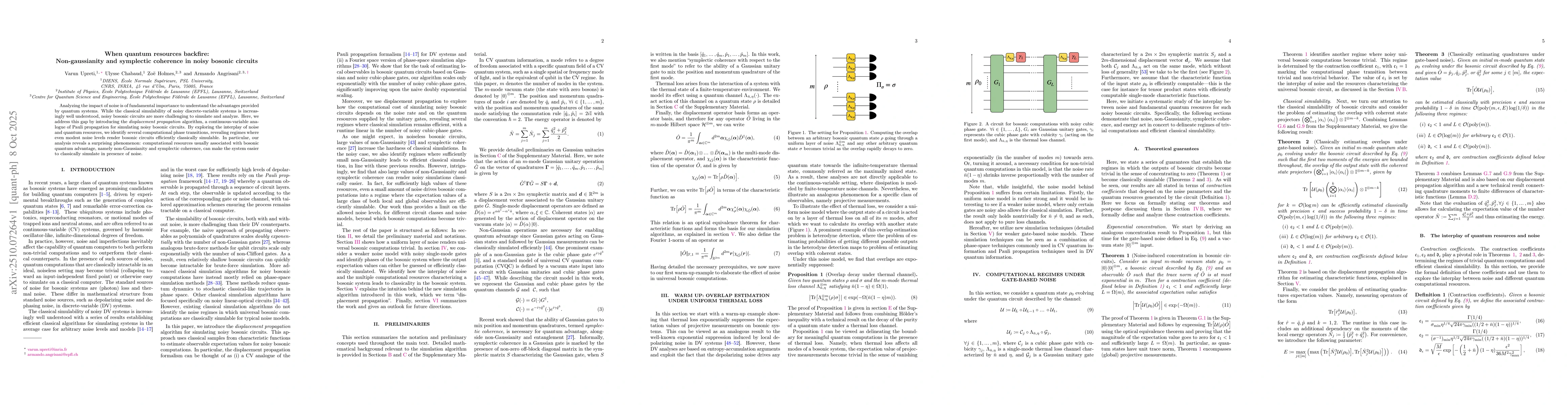 Thumbnail for When quantum resources backfire: Non-gaussianity and symplectic
  coherence in noisy bosonic circuits