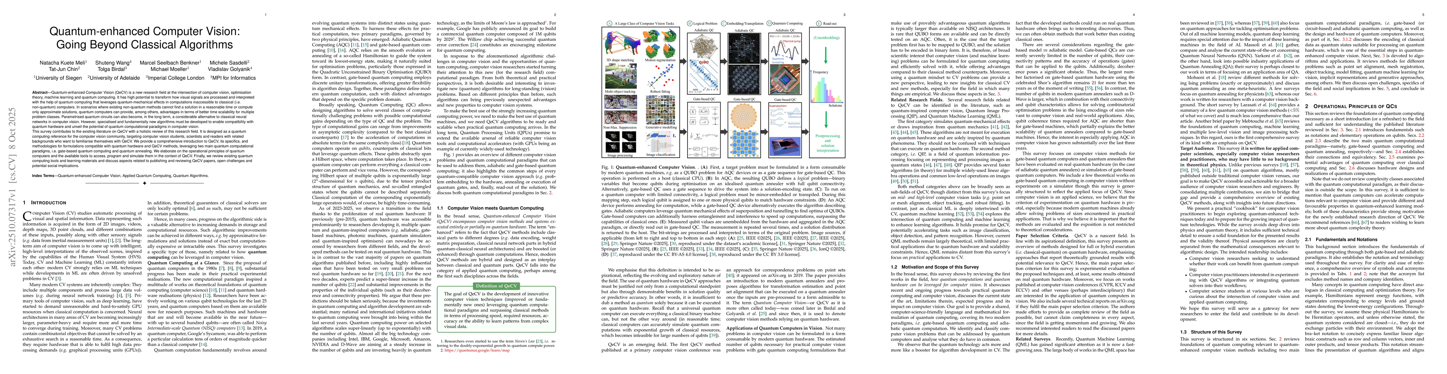 Thumbnail for Quantum-enhanced Computer Vision: Going Beyond Classical Algorithms