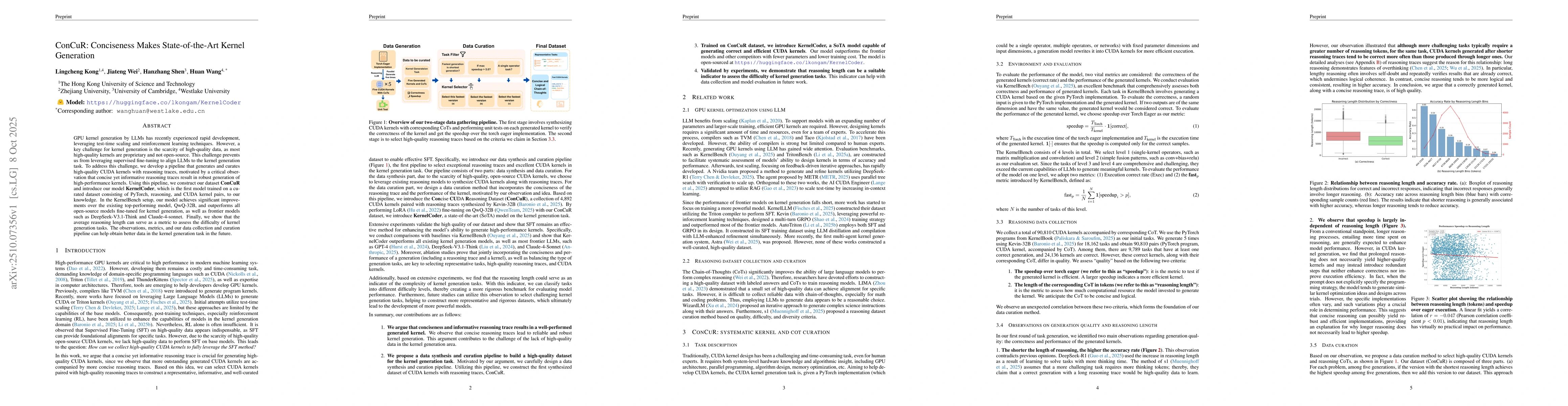 Thumbnail for ConCuR: Conciseness Makes State-of-the-Art Kernel Generation