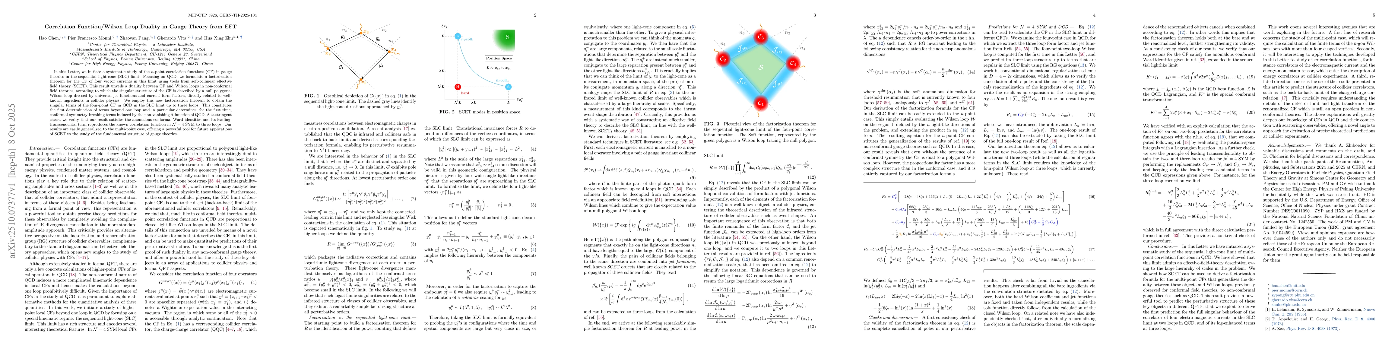 Thumbnail for Correlation Function/Wilson Loop Duality in Gauge Theory from EFT
