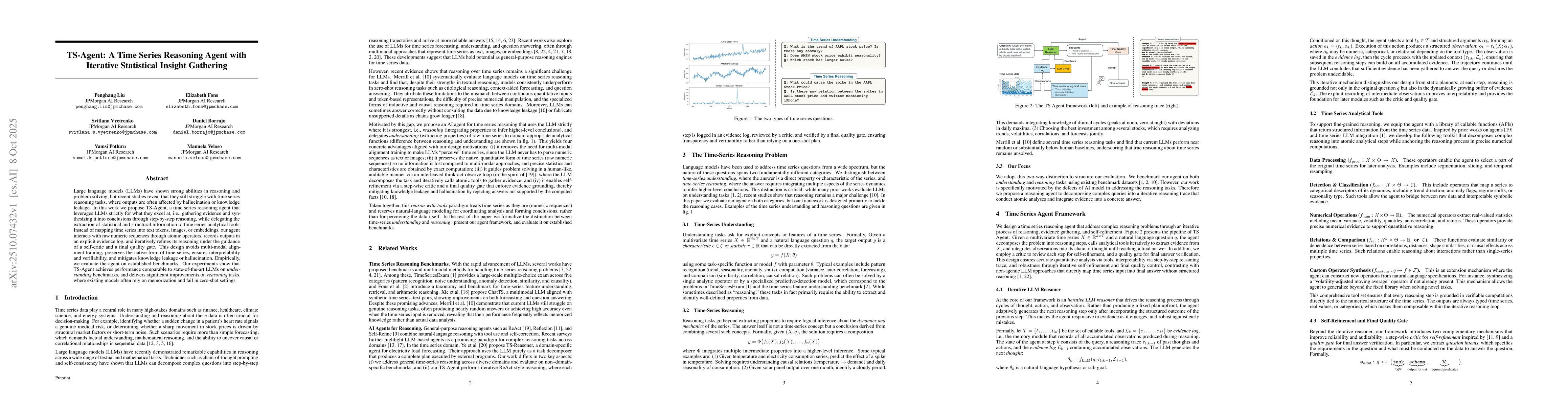 Thumbnail for TS-Agent: A Time Series Reasoning Agent with Iterative Statistical
  Insight Gathering