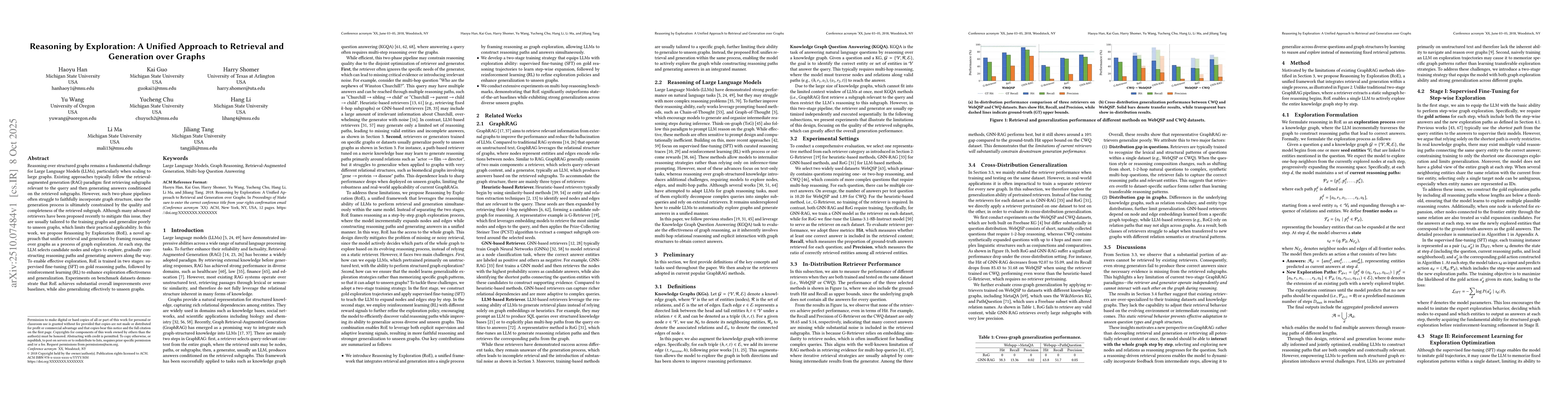 Thumbnail for Reasoning by Exploration: A Unified Approach to Retrieval and Generation
  over Graphs