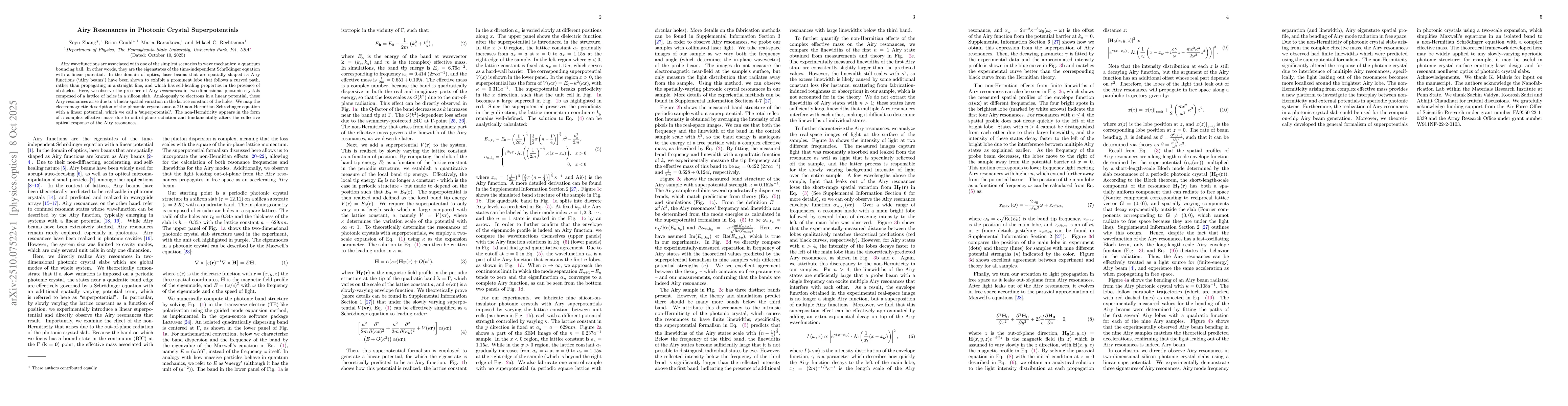 Thumbnail for Airy Resonances in Photonic Crystal Superpotentials
