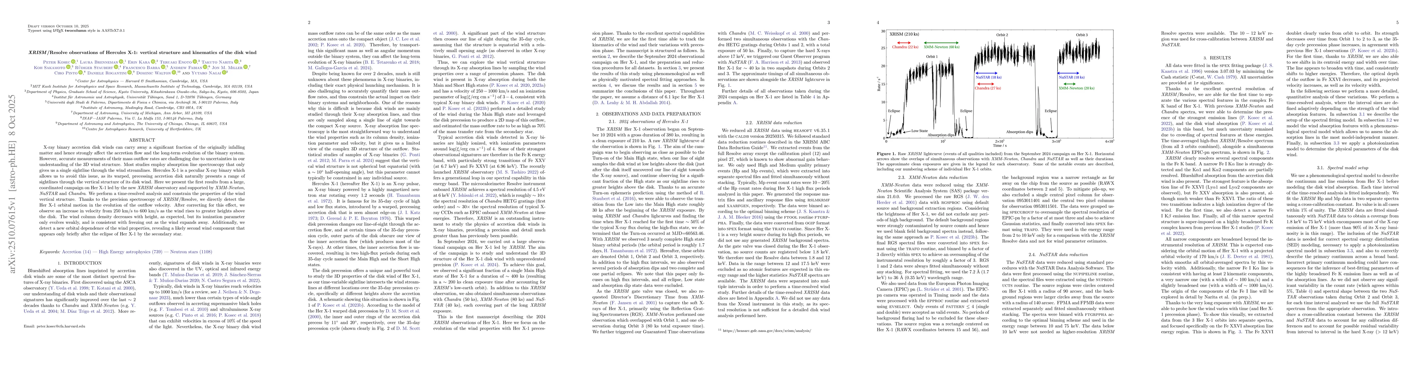 Thumbnail for XRISM/Resolve observations of Hercules X-1: vertical structure and
  kinematics of the disk wind