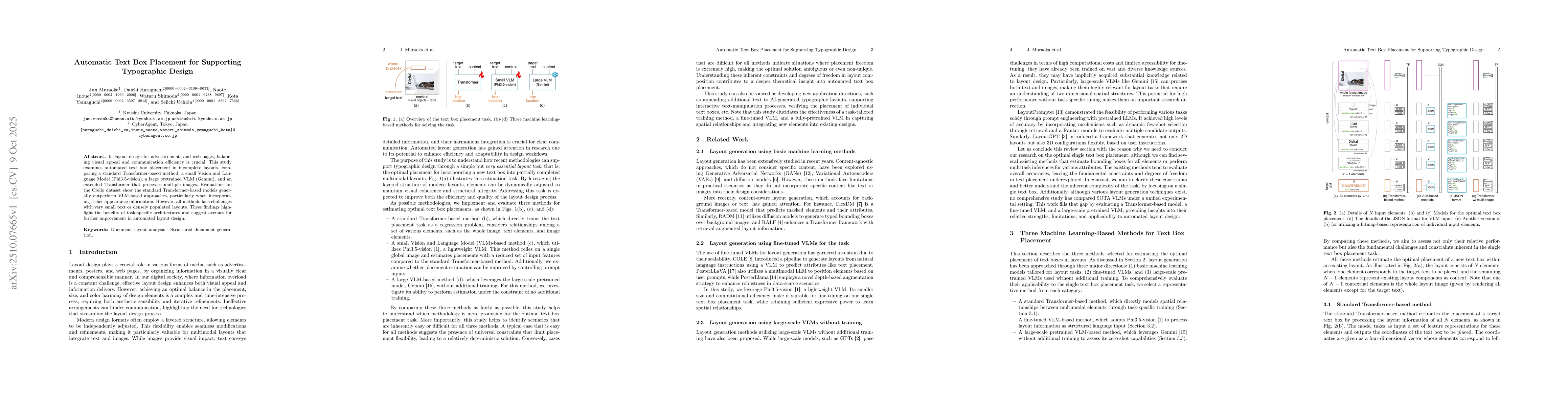 Thumbnail for Automatic Text Box Placement for Supporting Typographic Design