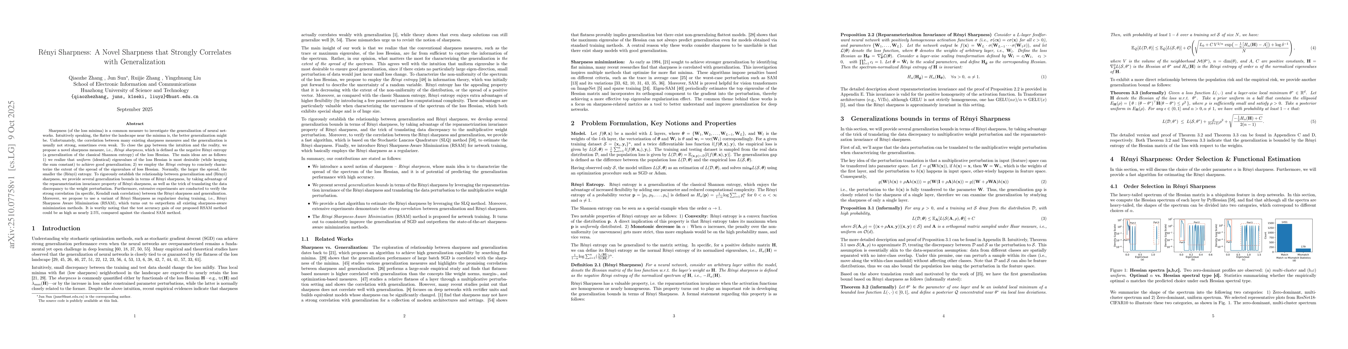 Thumbnail for Rényi Sharpness: A Novel Sharpness that Strongly Correlates with
  Generalization