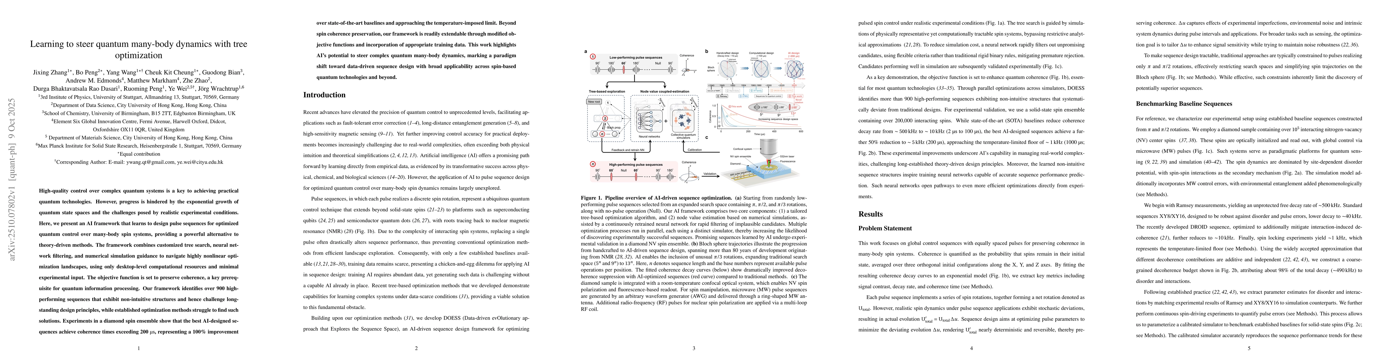 Thumbnail for Learning to steer quantum many-body dynamics with tree optimization